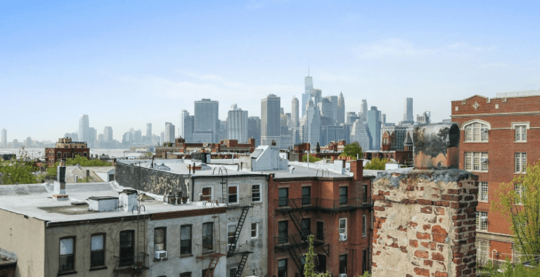 View of exterior buildings, view of rooftops
