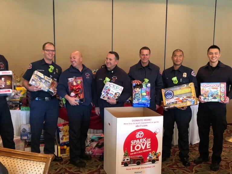 first responders helped raise toys for children