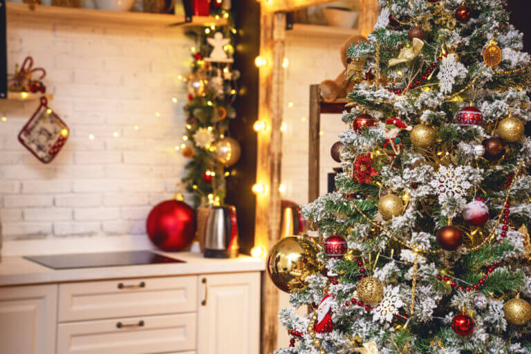 Christmas tree living room