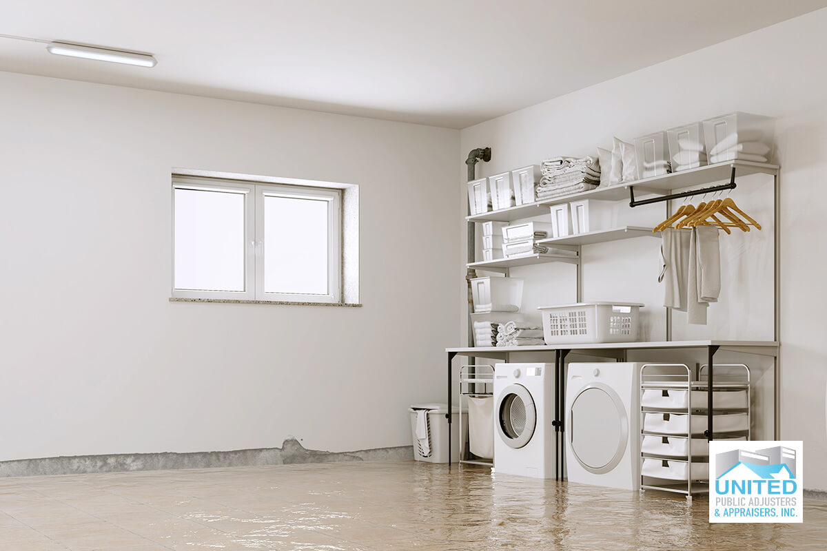 laundry room flooded
