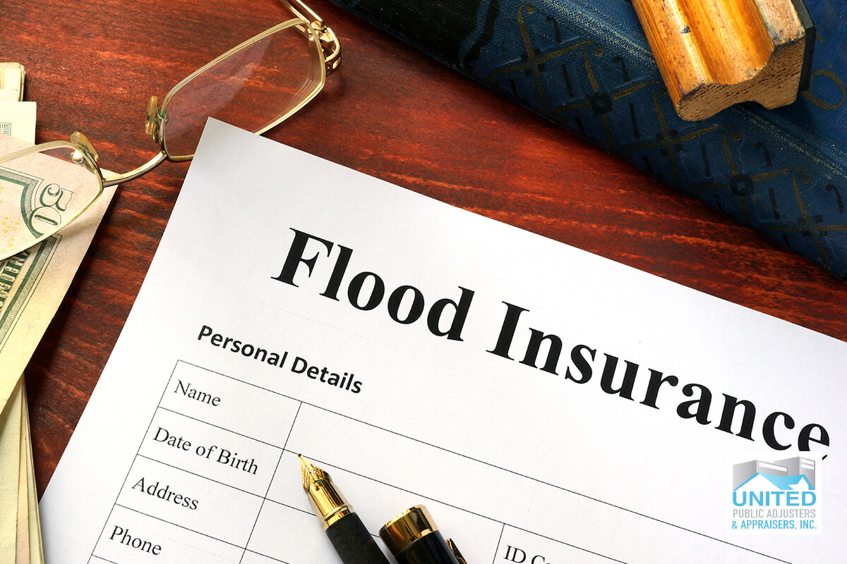 document with the words "flood insurance" on it
